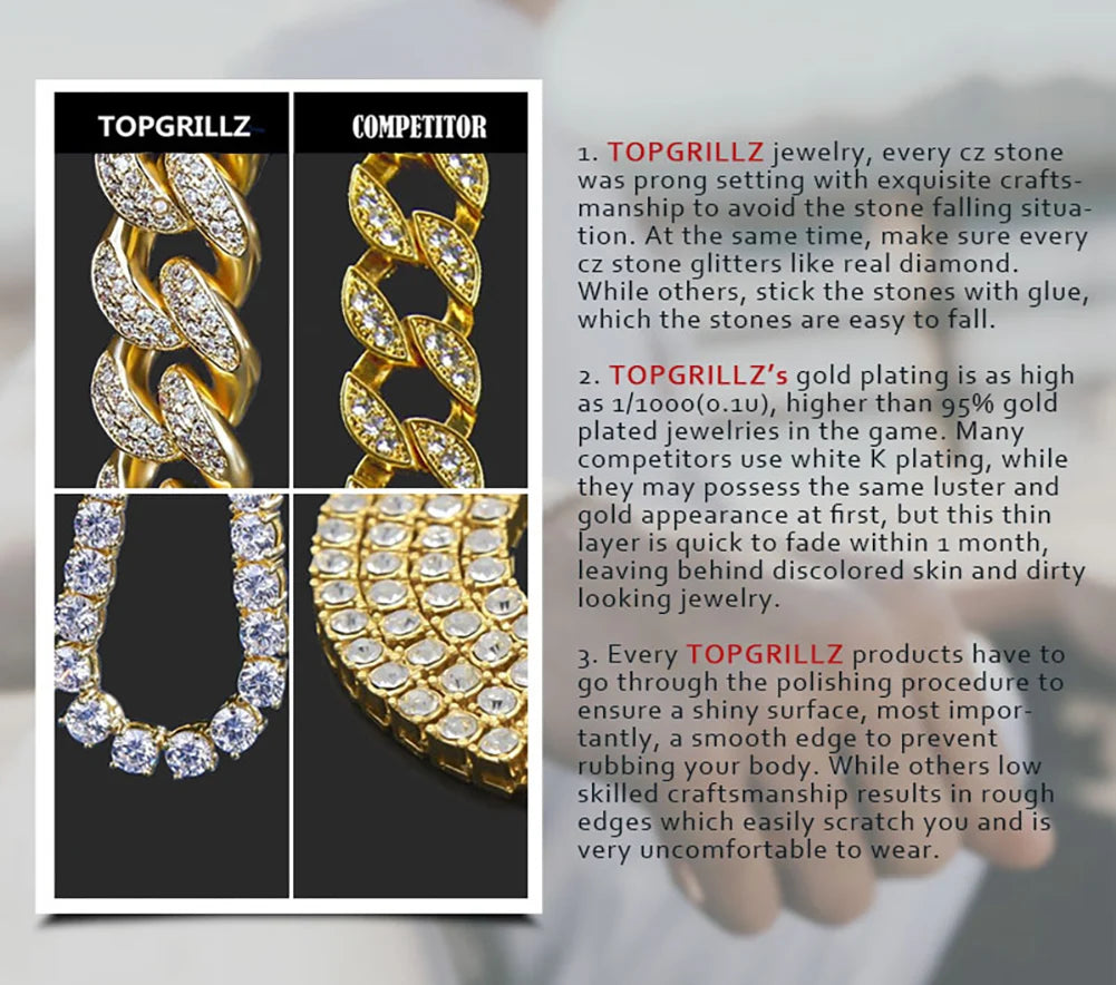 TOPGRILLZ 2021 New Mechanical Luxury Rhinestones