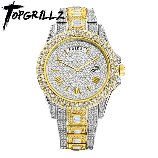 TOPGRILLZ 2021 New Mechanical Luxury Rhinestones