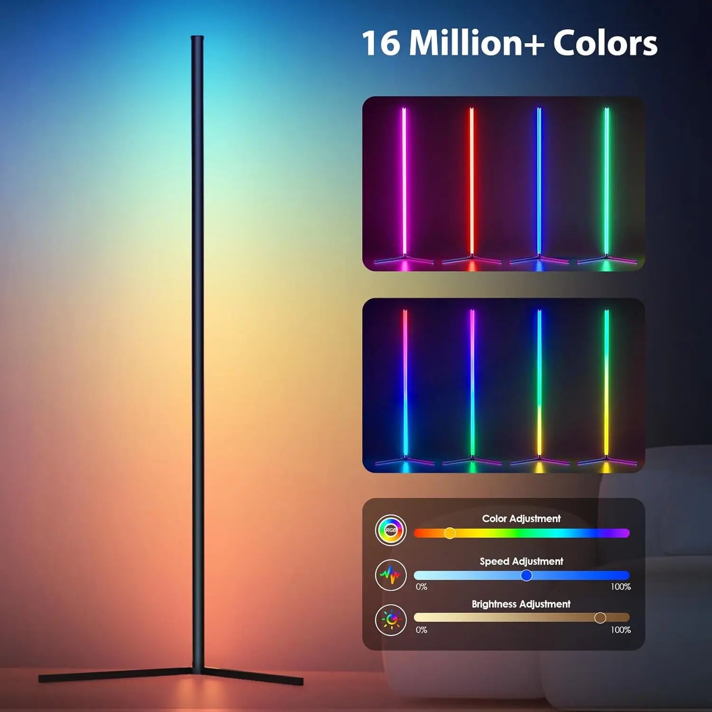 RGB Dream Color Floor Lamp with Music Sync