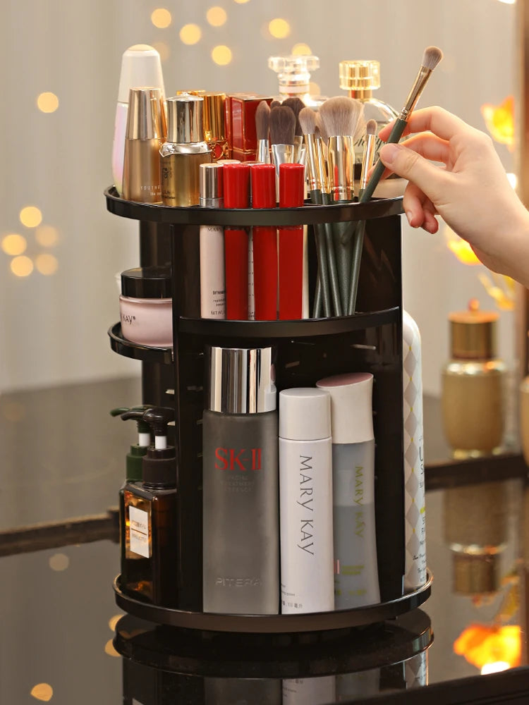 360 Degree Rotating Cosmetic Storage Rack