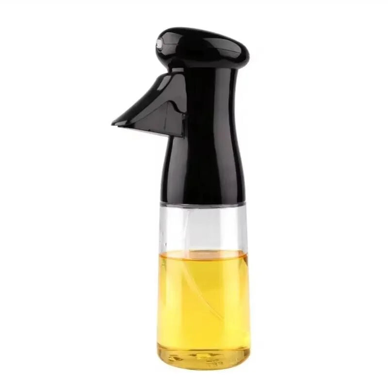 1PCS Black Transparent Kitchen Oil Bottle Cooking Oil Spray Olive Oil Bottle Fitness Barbecue Spray Oil Dispenser Household