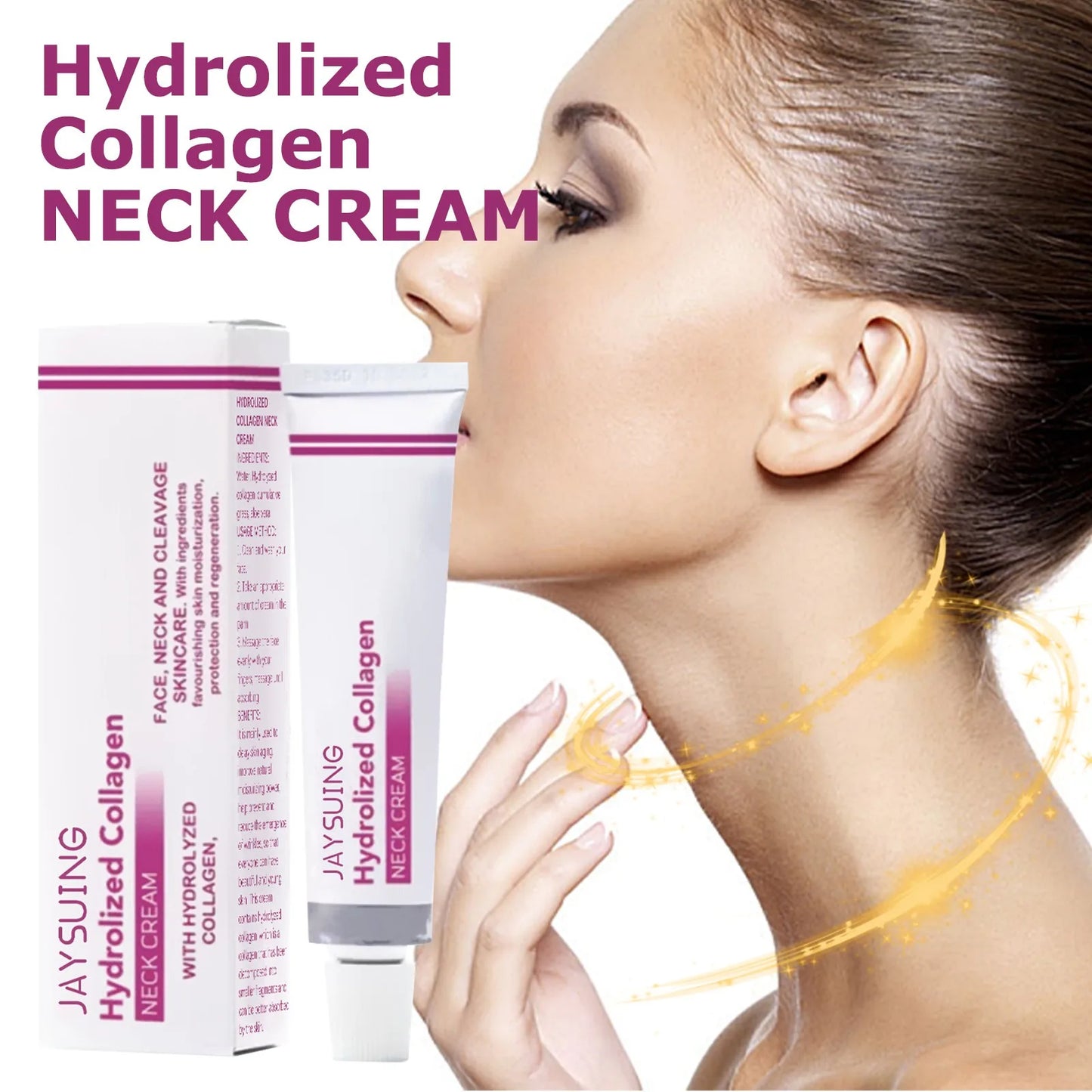 Neck Lines Protein Cream Collagen Eliminate Neck Fine Lines Anti-ageing Lift Rejuvenation Nourish Eliminate Double Chin SkinCare