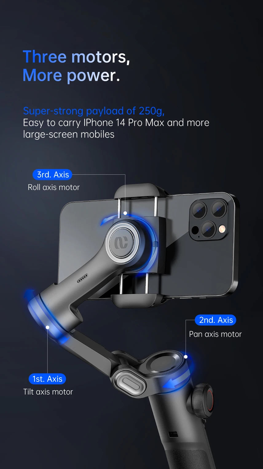 AOCHUAN 3-Axis Handheld Gimbal Stabilizer SmartXE