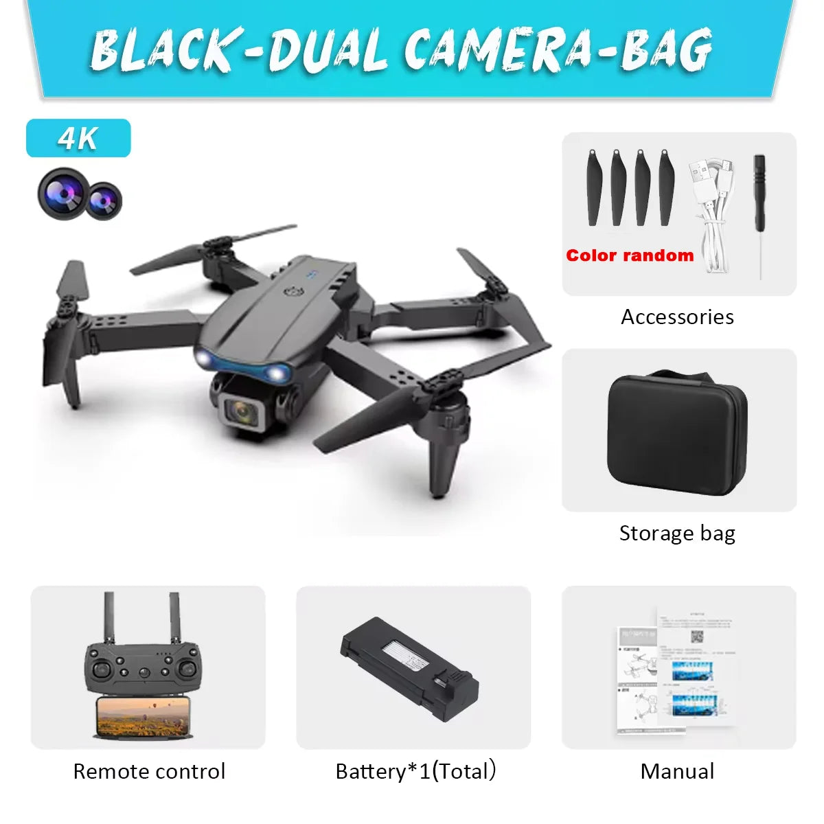 E99 K3 Pro Drone HD Professional 4k drone Dual Camera WIFI fpv  Aircraft Quadcopte Obstacle Avoidance Aerial Photography Drone