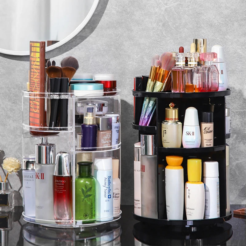 360 Degree Rotating Cosmetic Storage Rack