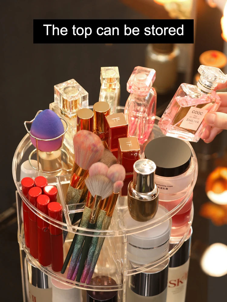 360 Degree Rotating Cosmetic Storage Rack