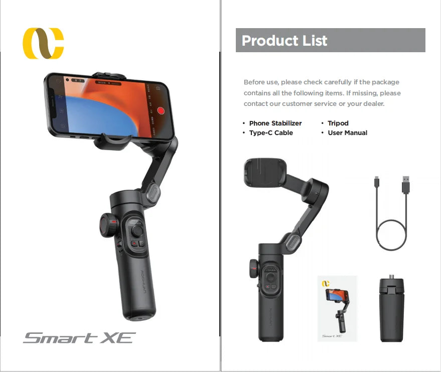 AOCHUAN 3-Axis Handheld Gimbal Stabilizer SmartXE