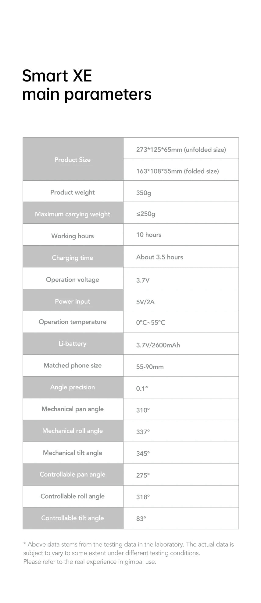 AOCHUAN 3-Axis Handheld Gimbal Stabilizer SmartXE